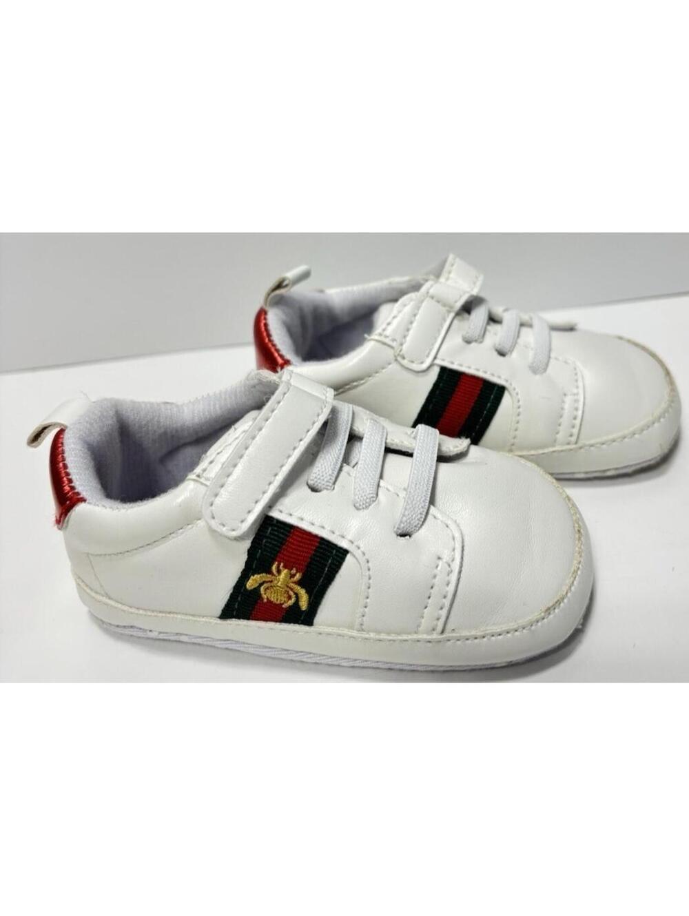 Baby Shoes Soft Sneaker Unisex Non-Slip Sole Infant First Walkers Size 3 GUC